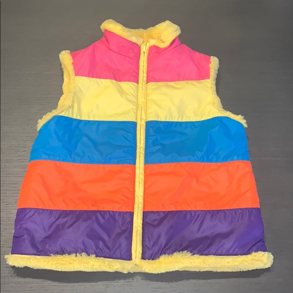 Hanna Andersson faux fur lined vest